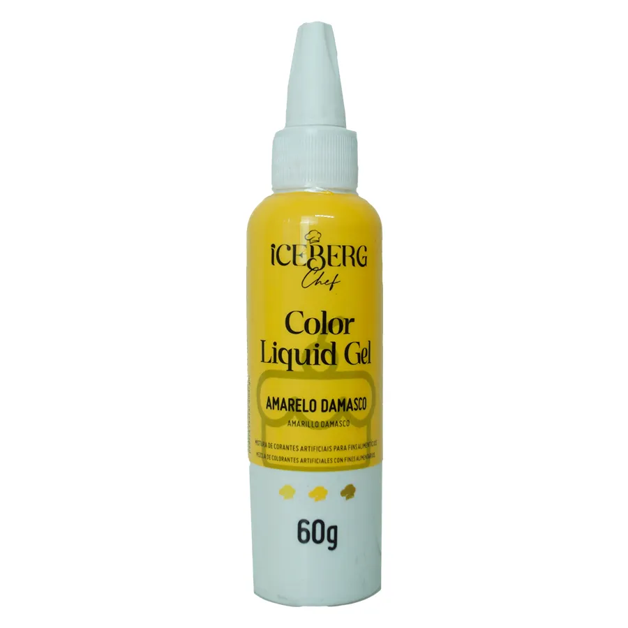 CORANTE LIQUID GEL ICEBERG 60 GR AMARELO DAMASCO