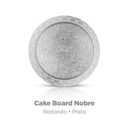 DISCO LAMINADO CAKEBOARD PLAC NOBRE RED 35 CM PRATA