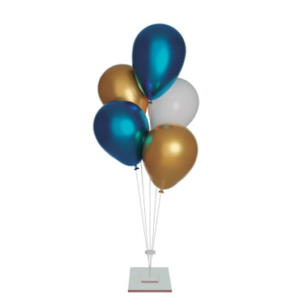 SUPORTE P/ BALOES GRINTOY MDF PEQ C/ 5 HASTES BRANCO