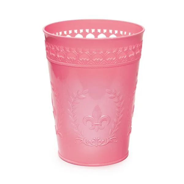 CACHEPOT CROMUS FLOR DE LIS ROSA UNITARIO