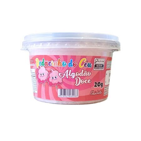 ALGODAO DOCE PEDACINHO DO CEU ROSA CHICLETE 15 GR