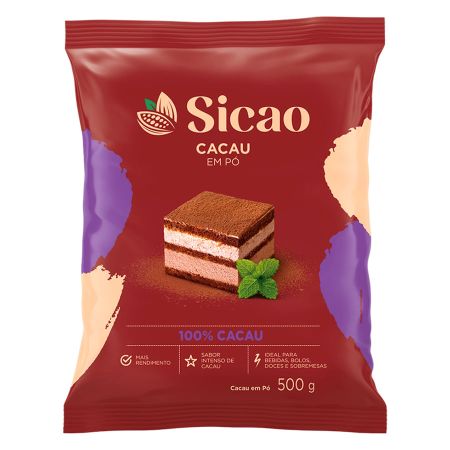 CACAU EM PO 100% SICAO 500 GR