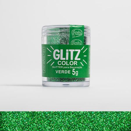 PO BRILHANTE P/ DECORACAO FAB GLITTER VERDE 5 GR