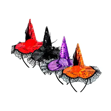 HALLOWEEN TIARA BPG CHAPEU BRUXA PAETE REF. Y2996