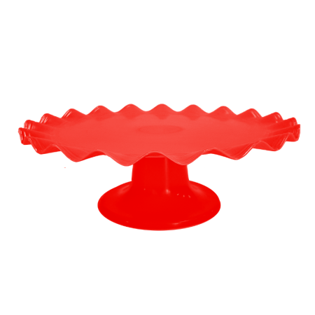 BOLEIRA ACRILICA LSC TOYS ONDULADA 26 CM VERMELHO