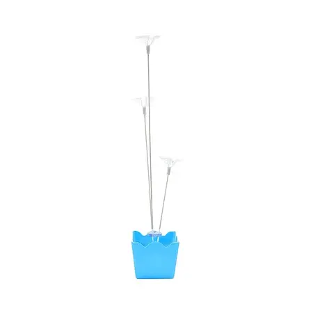 SUPORTE P/ BALOES CACHEPOT 3 HASTES AZUL CLARO KITOK