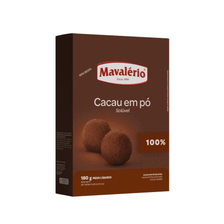 CACAU EM PO 100% MAVALERIO 180 GR