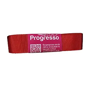 FITA PROGRESSO GORGURAO 22 MM X 10 MT COR 209 VERMELHO