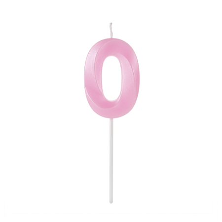 VELA SILVER DESIGN MINI ROSA Nº 0