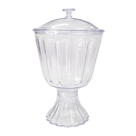 TACA ACRILICO LSC TOYS CONFEITEIRO C/ TAMPA 1250 LT CRISTAL