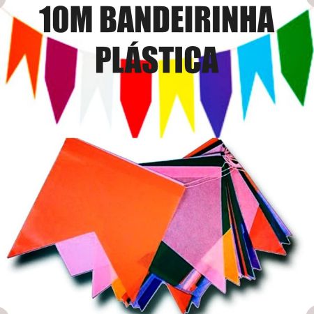 JUNINA BANDEIROLAS BELLA 10 MT PLASTICA