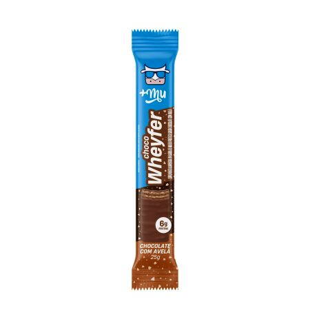 BARRA PROTEIN MAIS MU WHEYFER CHOCOLATE COM AVELA 25 GR