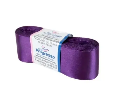 FITA PROGRESSO CETIM 38 MM X 10 MT COR 675 VIOLETA