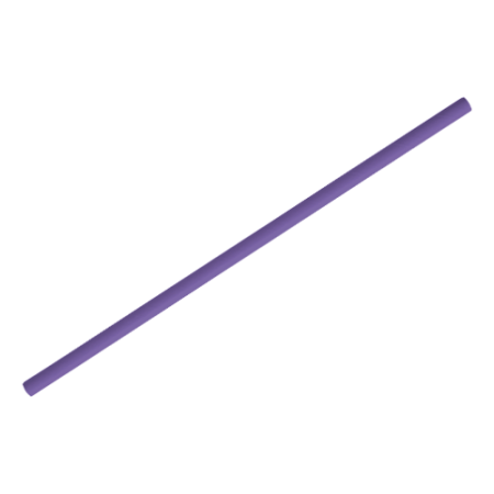 CANUDO DE PAPEL SILVER PLASTIC LISO ROXO C/12 UN