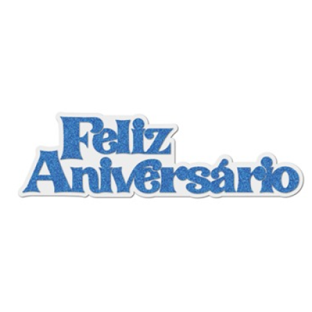 FAIXA GRINTOY FELIZ ANIVERSARIO 3 AZUL