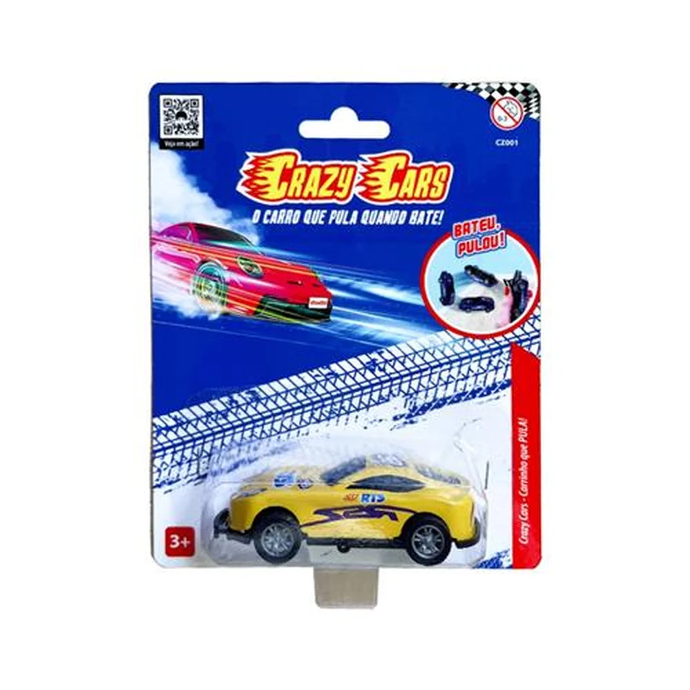 MINI BRINQUEDO CRAZY CARS CARRINHO UNITARIO