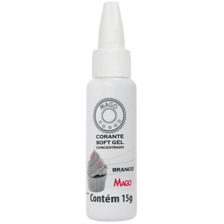 CORANTE SOFT GEL MAGO 15 ML BRANCO