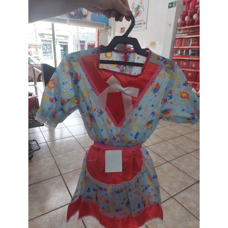 JUNINA ROUPA BELLA FESTA VESTIDO CATARINA S/ BERMUDA - TAM 6