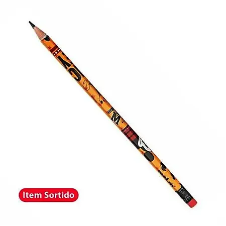 LAPIS PRETO MOLIN SEXTAVADO MICKEY Nº 2 C/BORRACHA UNITARIO