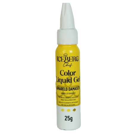 CORANTE LIQUID GEL ICEBERG 25 GR AMARELO DAMASCO