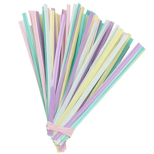 FECHO PRATICO SILVER 4MM X 11CM CANDY COLOR C/100 UN