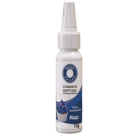 CORANTE SOFT GEL MAGO 15 ML AZUL MARINHO