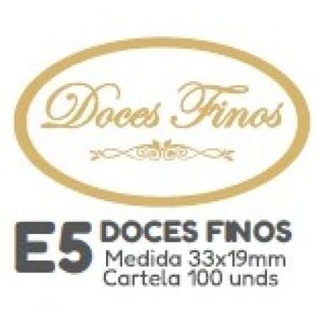 ETIQUETA P/ BOMBOM HIPER EMB. DOCES FINOS E5