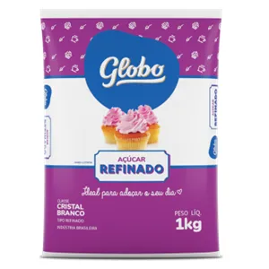 ACUCAR REFINADO GLOBO 1 KG