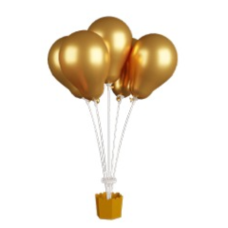 CACHEPOT GRINTOY 05 HASTES DOURADO METALIZADO