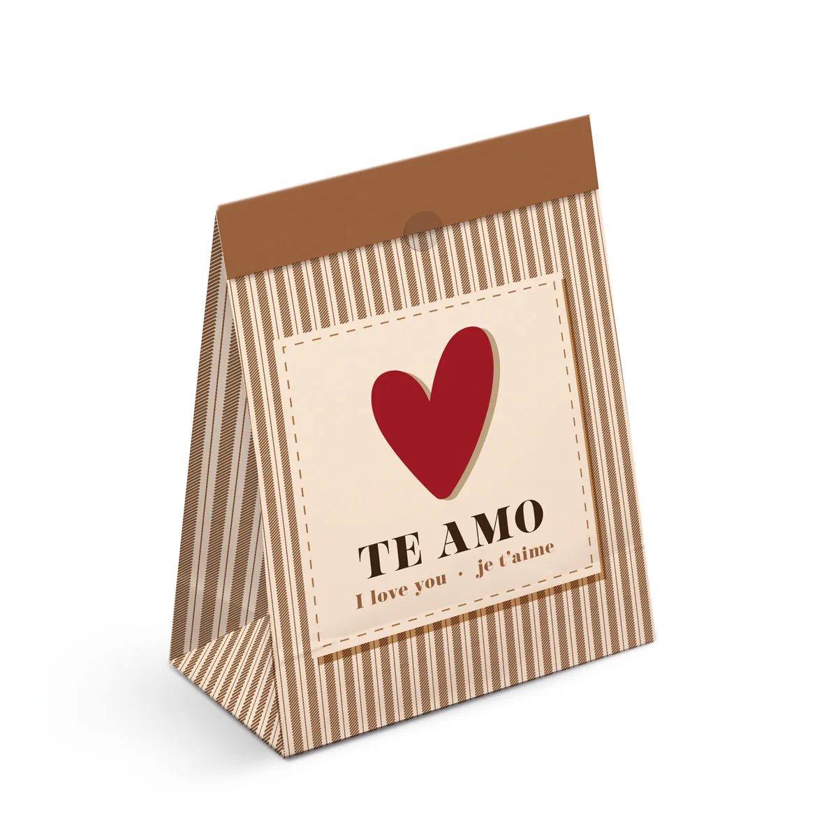 SACO PAPEL P/PRESENTE CROMUS P 22X15X7 L'AMOUR C/1 UN