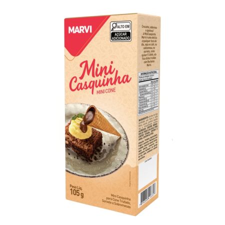 CASQUINHA MINI BISCOITO DOCE 14 UN MARVI 105 GR