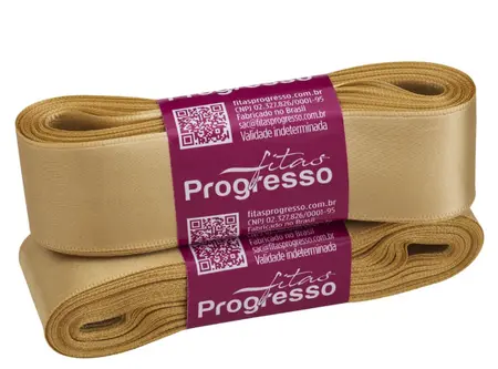 FITA PROGRESSO CETIM 30 MM X 10 MT COR 228 OURO