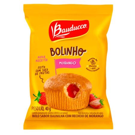 BOLINHO BAUDUCCO MORANGO 40 GR UNITARIO