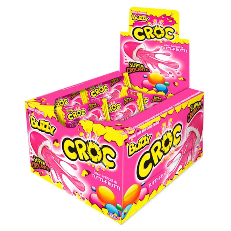 CHICLE RICLAN BUZZY CROC TUTTI FRUTTI C/40 UN