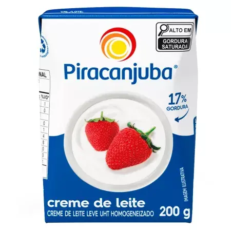 CREME DE LEITE PIRACANJUBA 200 GR