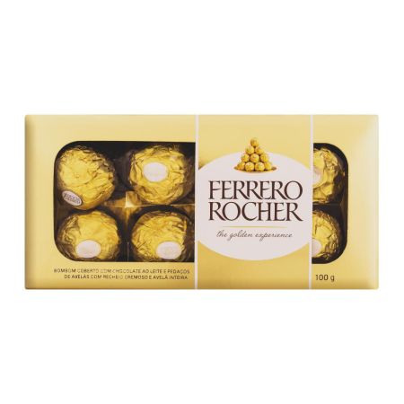 BOMBOM FERRERO ROCHER 100 GR C/08 UN