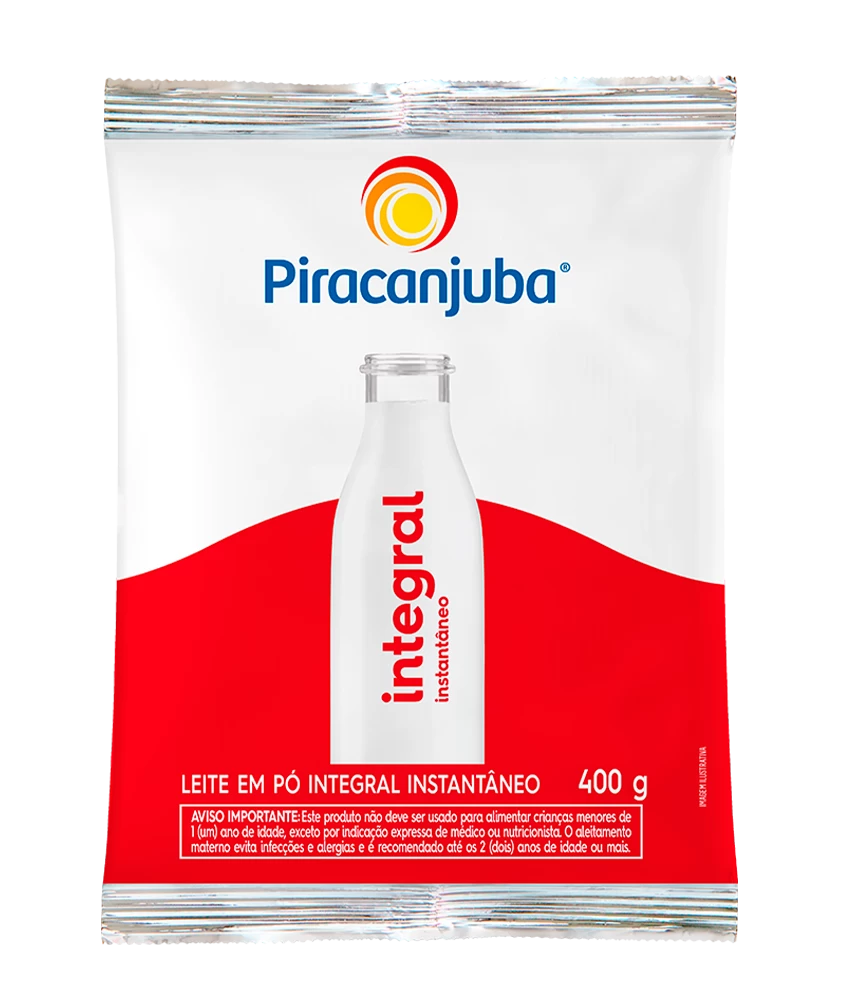 LEITE EM PO PIRACANJUBA 400 GR INSTANTANEO