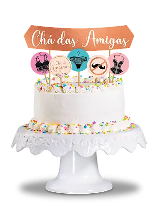 TOPO DE BOLO JUNCO CHA DE LINGERIE C/06 UN