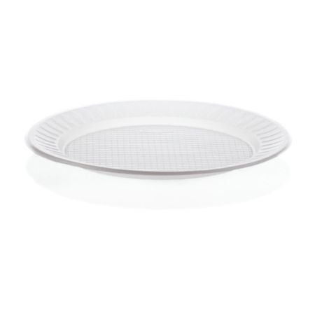 PRATO DESCARTAVEL LOURIFESTAS 25 CM BRANCO RASO C/10 UN