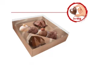 CAIXA P/ CORACAO DE COLHER KAIXOTE 2 CAV 65 GR+04 DOCES KRAFT