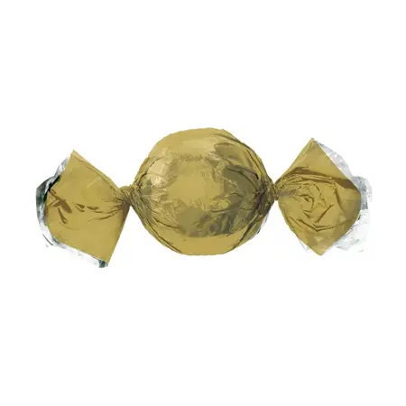 EMBALAGEM P/ TRUFFAS 14,5X15,5 CROMUS LISO OURO