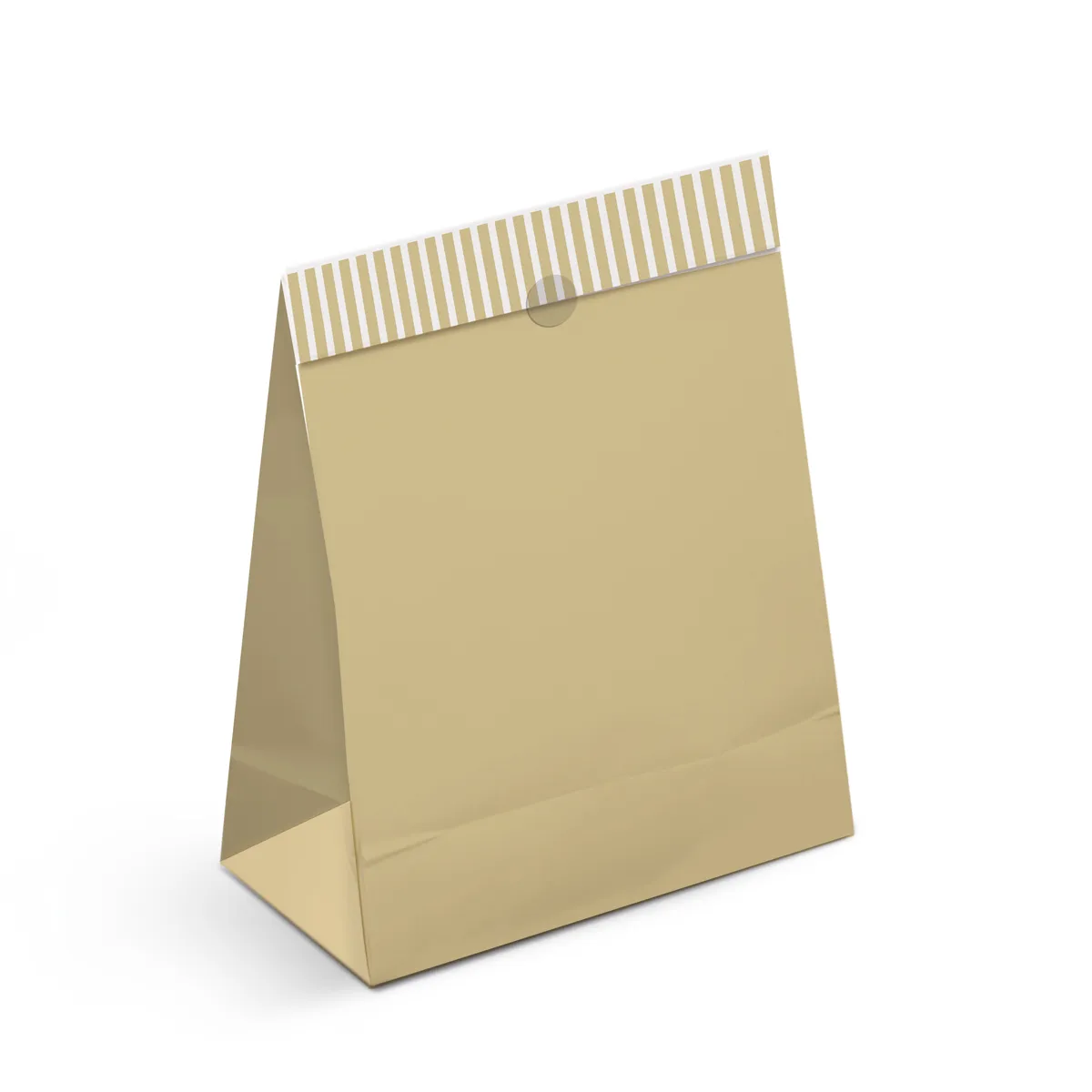 SACO PAPEL P/PRESENTE CROMUS GG 41X32,5X13 OURO C/1 UN