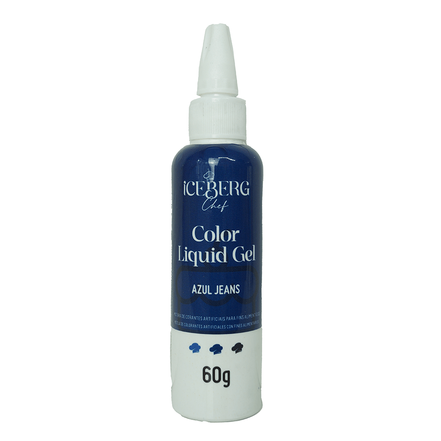 CORANTE LIQUID GEL ICEBERG 60 GR AZUL JEANS