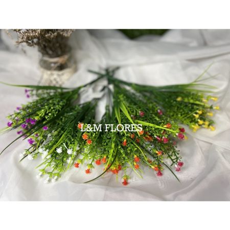 FLORES ARTIFICIAIS VIVA DEC BUQUE CAPIM LISO 5 GALHOS 35 CM