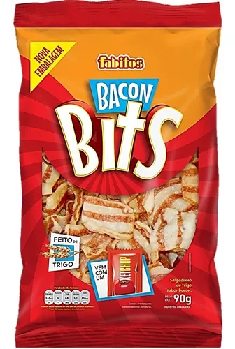 SALGADINHO FABITOS BACON BITS 90 GR UNITARIO