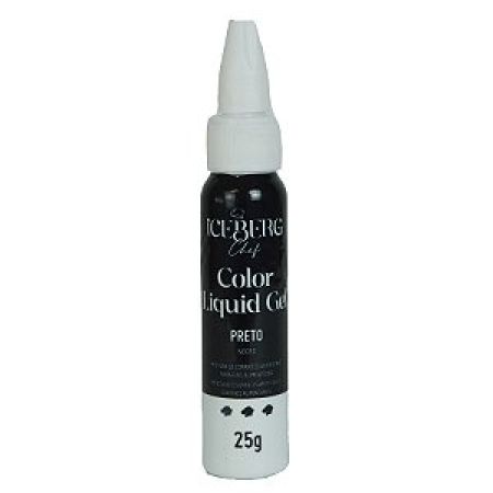 CORANTE LIQUID GEL ICEBERG 25 GR PRETO