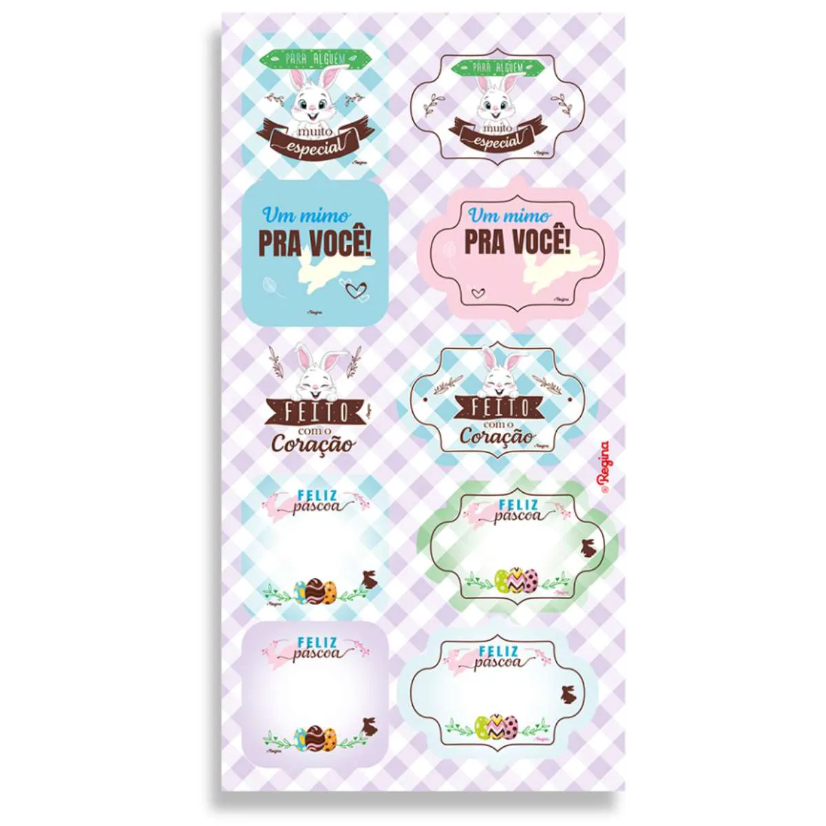 PASCOA ETIQUETA REGINA DECORATIVA PASCOA C/10 UN