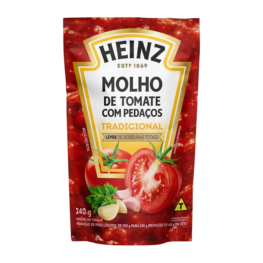 MOLHO DE TOMATE REFOGADO HEINZ 240 GR