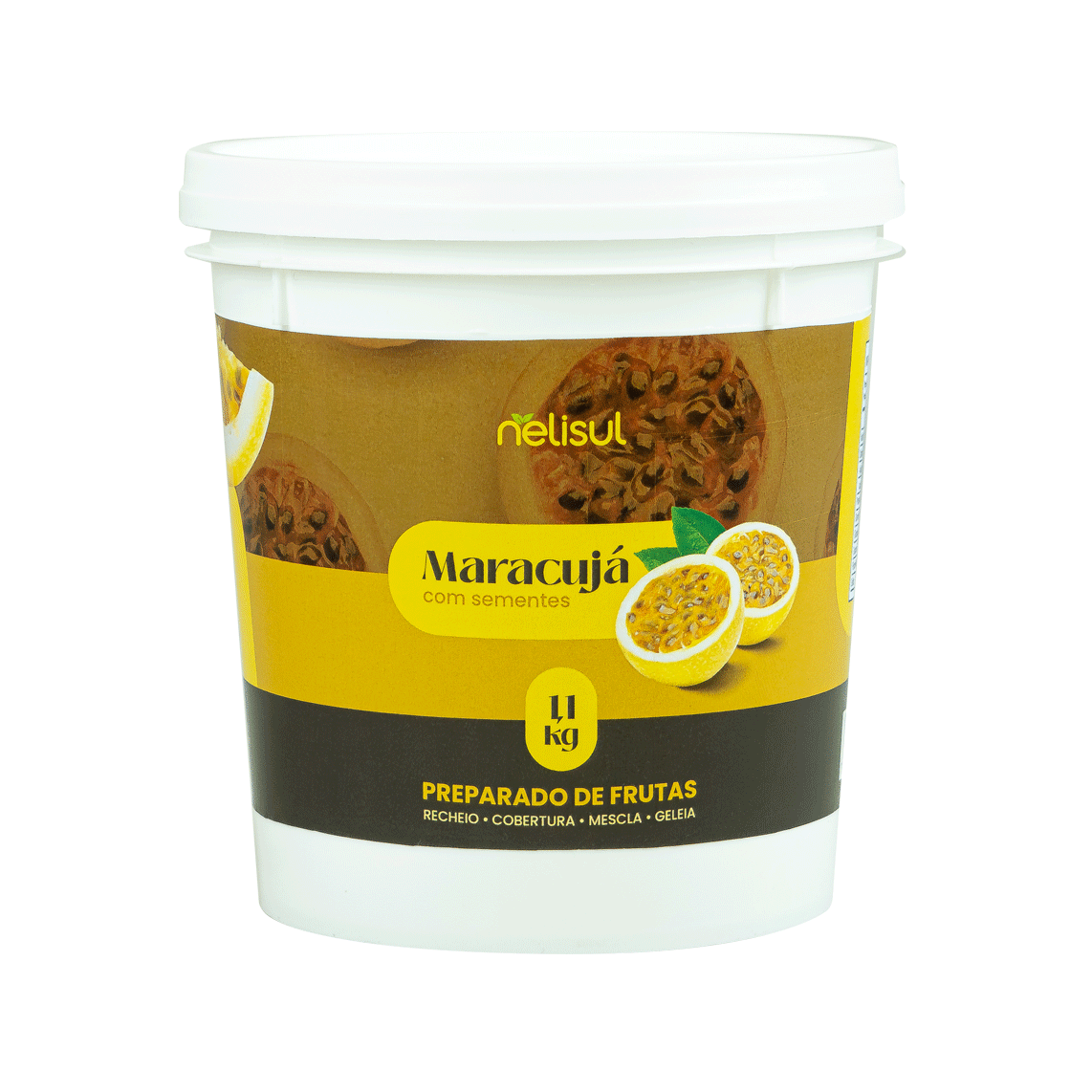 RECHEIO NELISUL POLPA 1,01 KG MARACUJA C/ SEMENTE