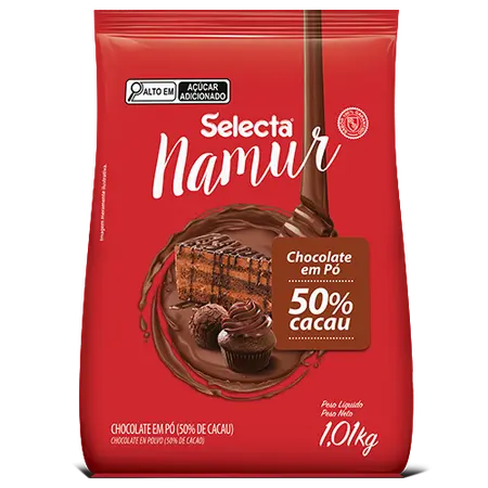 CHOCOLATE EM PO SELECTA NAMUR 50% 1,01 KG
